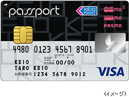 京王パスポート PASMOカード VISA